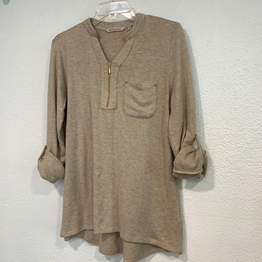 Soft Surroundings Soft Pullover Hilo Sweater Sz S - image 5